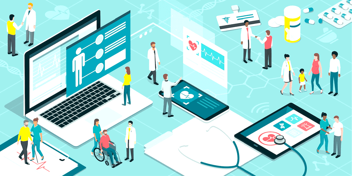 Healthcare professionals meeting