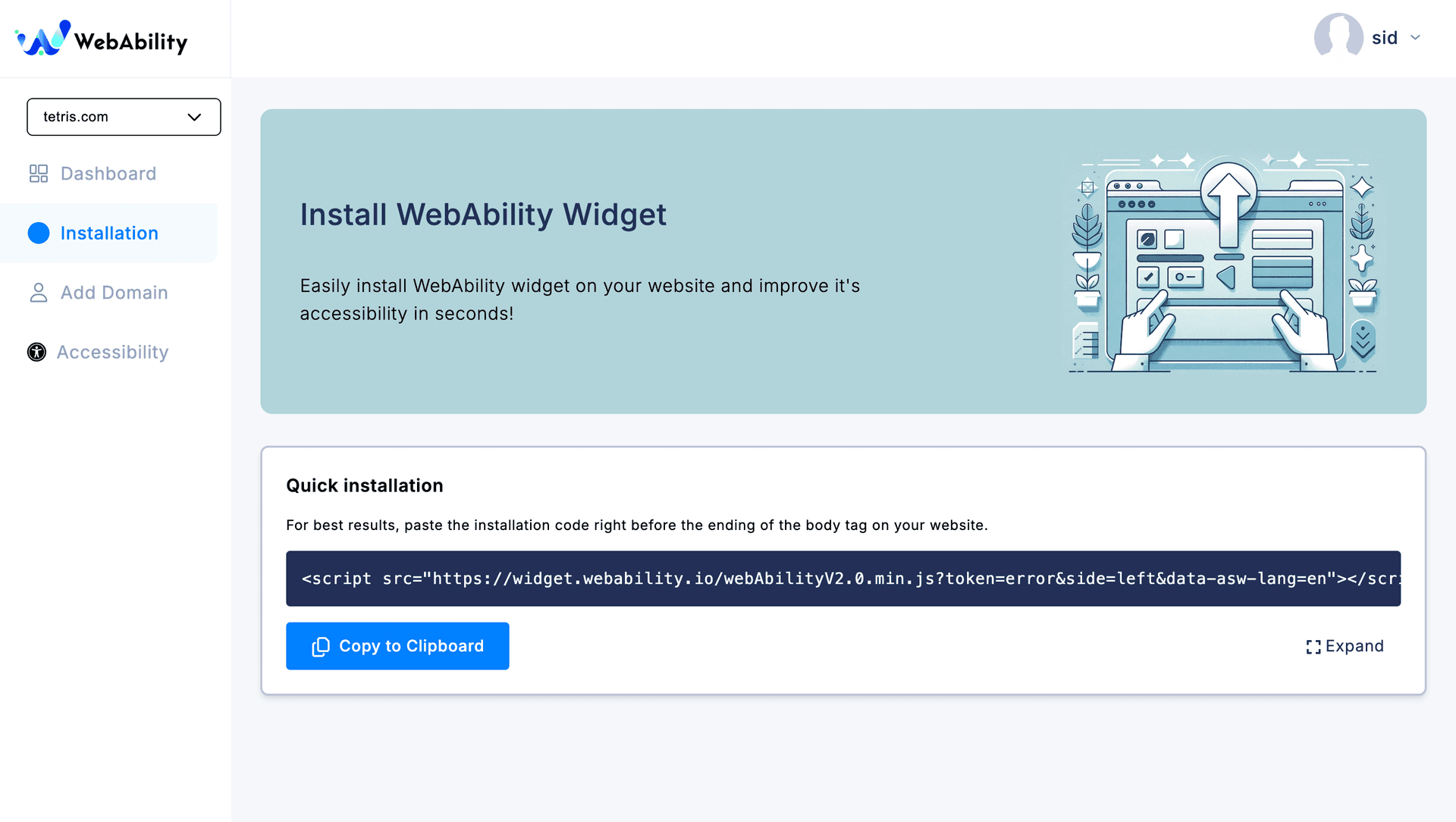 Screenshot for WebAbility Install Screenshot for WebAbility Install