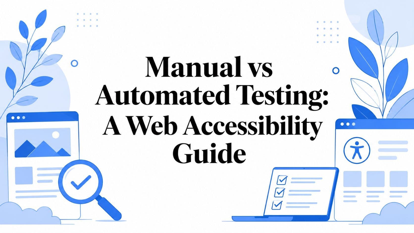 Cover image for Manual vs Automated Testing: A Web Accessibility Guide